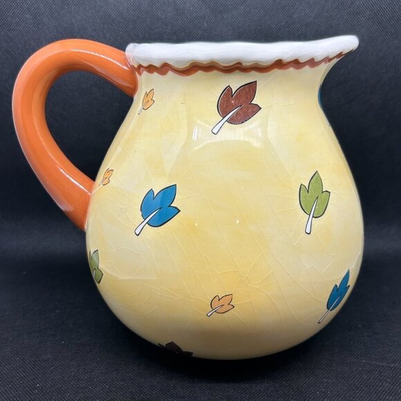 2010 Heather Goldminc Blue Sky Clayworks Halloween Cat & Dog pitcher - Picture 2 of 6